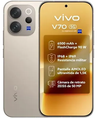 Obrázek produktu pro VIVO V70, 16,7 cm (6.59"), 8 GB, 512 GB, 50 MP, Android 16.0, Šedá