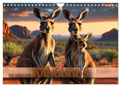 Produktbild von Die Welt der Kängurus (Wandkalender 2027 DIN A4 quer), CALVENDO Monatskalender