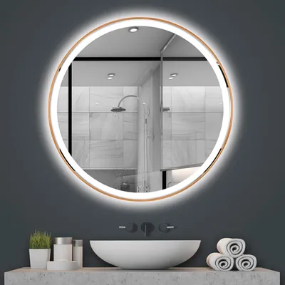 Produktbild von Tutumi Wandspiegel Led P11396 Mmj 70Cm Brush Copper
