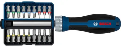 Produktbild von Bit-Ratschenschraubendreher-Set, 18 Bits