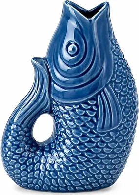 Image de Vase en céramique, 12 cm, bleu, pour intérieur et extérieur