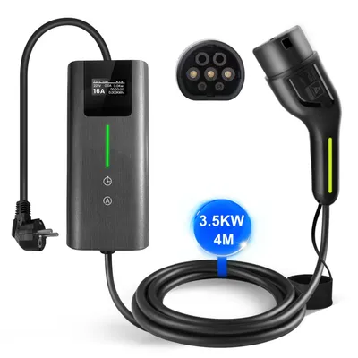 Produktbild von Junsun EV Ladegerät 3.5kw 4m Cable Type 2 1-phasig 6-16A Einstellbar