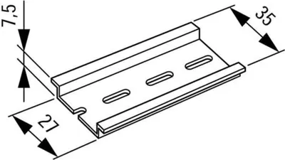 Zdjęcie produktu dla Szyna montażowa 35x7.5x2000mm TS35X7.5 EATON