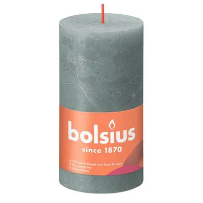 Produktbild von Bolsius Rustik Kerze Eukalyptusgrün