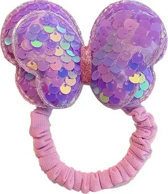 Produktbild von Haargummi SH-38256 - Lila mit Glitzer KP38256