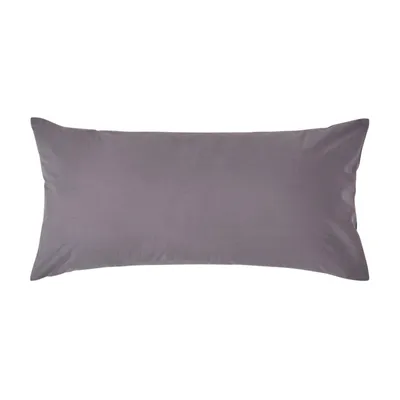 Produktbild von HOMESCAPES Kopfkissenbezug Fadendichte 200 Anthrazit, 40 x 80 cm