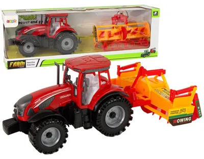 Obrázok produktu pre Traktor s kultivátorom Trecí pohon Červená