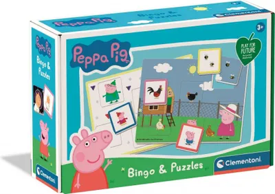 Zdjęcie produktu dla Nd39_499036 Gra Bingo&Puzzle Peppa Pig Clm Pud