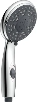 Produktbild von Handbrause AQUA2SAVE, Wellness Duschkopf mit 4 Strahlarten und Wassersparfunktion, Duschbrause, Brause Chrom/Weiß