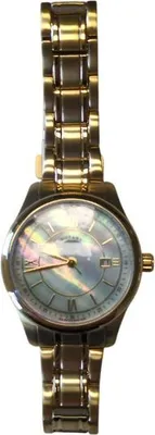 Produktbild von Rotary Damenuhr Quarz Edelstahl Gold Permutt Zifferblatt römisch Datum LB42837/41