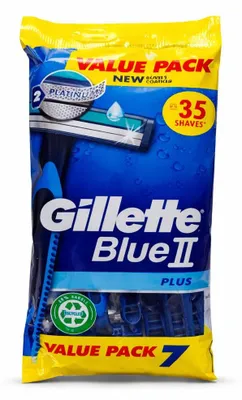 Zdjęcie produktu dla Maszynka Do Golenia Gillette Blue 2 Plus Platinum 7 szt.