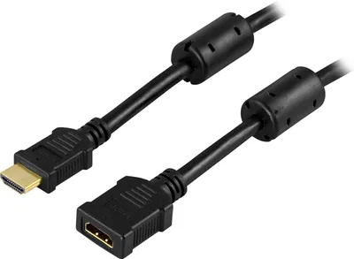 Obrázek produktu pro Deltaco HDMI-121, 1 m, HDMI Typ A (standardní), HDMI Typ A (standardní), 3840 x 2160 px, 18,6 Gbit/s, Černá
