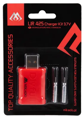 Immagine prodotto di Batterie ricaricabili Mikado con caricabatterie Lir425, 1 set