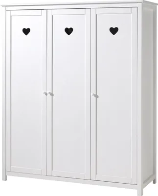 Produktbild von Kleiderschrank Amori MDF Weiß 159x191x57 cm