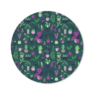 Produktbild von MuchoWow® Mauspad Mousepad Pflanzen - Muster - Kaktus 30x30 cm - Mousepads - Maus Mat - Pad - Mausunterlage - Tischunterlage - Schreibtischmatten