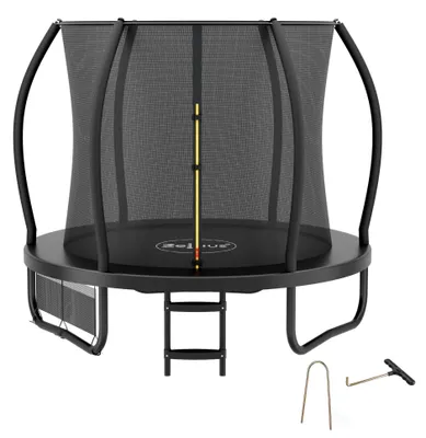 Produktbild von Zelsius Trampolin Schwarz Ø 228 cm für den Outdoor-Bereich, Trampolin Outdoor für maximal 100 kg