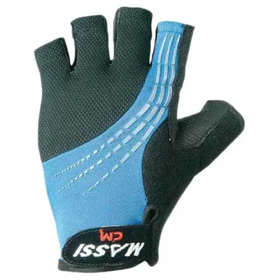 Produktbild von Massi Comptech Fahrradhandschuhe Blau/Schwarz Größe S