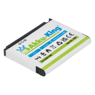 Produktbild von Akku-King 20104261, Lithium-Ion (Li-Ion), 1000 mAh, Navigator/Tragbarer mobiler Computer/Mobiltelefon, 3,7 V, 3,7 Wh, Schwarz, Weiß