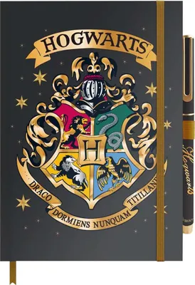 Produktbild von Harry Potter Hogwarts A5 Premium Notizbuch + Stift