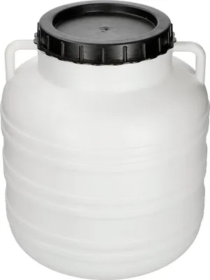 Produktbild von Weithalsfass Futtertonne 30 Liter Sauerkrautfas Kunststoff Regen Fass Gepäcktonne weiß