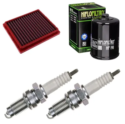 Immagine prodotto di Kit di manutenzione per Indian FTR 1200 Rally ABS 2020-2021: filtro e candele di accensione Pamoto - Nuovo