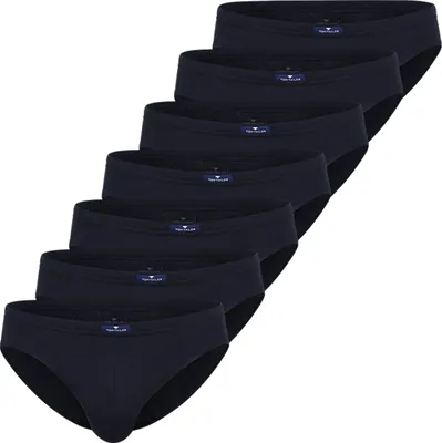 Produktbild von TOM TAILOR Herren Slip blau uni 7er Pack Größe: 6