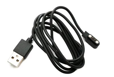 Zdjęcie produktu dla Kabel SYSTEM-S USB 2.0 100 cm do ładowania adaptera smartwatcha Zeblaze Stratos 3 w kolorze czarnym