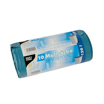 Immagine prodotto di 10 contenitori per rifiuti, LDPE 120 l 110 cm x 70 cm blu
