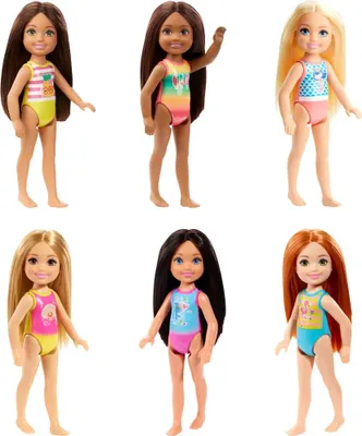 Produktbild von Barbie Barbie Club Chelsea Beach Doll Meerjungfrau Badeanzug GLN73-GHV55