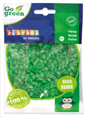 Produktbild von Playbox Bügelperlen Go green Midi 1000 Stk. grün