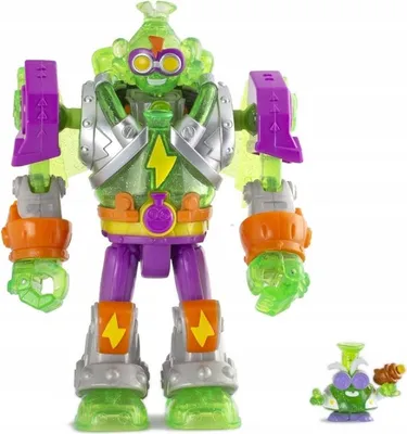 Image de Magic Box Toys, robot articulé géant Superbot Mega K avec pilote et 1 SuperThing, multicolore