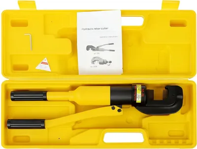 Produktbild von Hydraulischer Bolzenschneider / Bewehrungsschneider - Manuell 13 t - 4–22 mm Kapazität - Für Bewehrungsstahl, Ketten, Zäune - Tragbar - Gelb