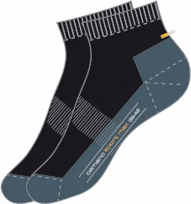 Produktbild von Camano Sport Quarter Sport NOS schwarz, 2er Pack Damen, Herren Socken