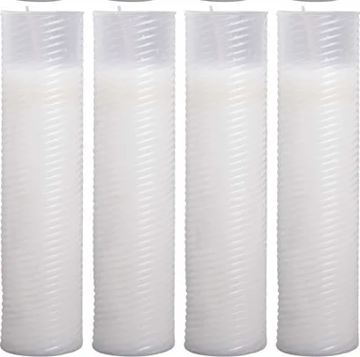 Produktbild von Ersatzkerze Nachfüllerkerze ( N5 ) Nachfüller 4er Pack in Weiß