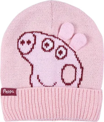 Zdjęcie produktu dla Peppa Wutz Pig czapka zimowa czapka dzieci dziewczynki , Rozmiar: jeden rozmiar