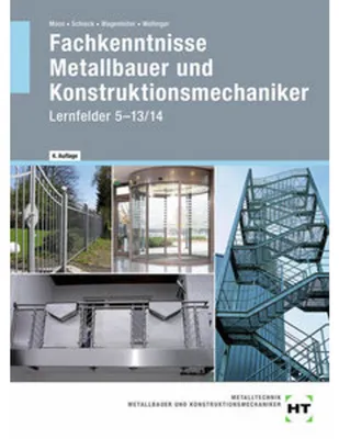 Produktbild von Fachkenntnisse Metallbauer und Konstruktionsmechaniker