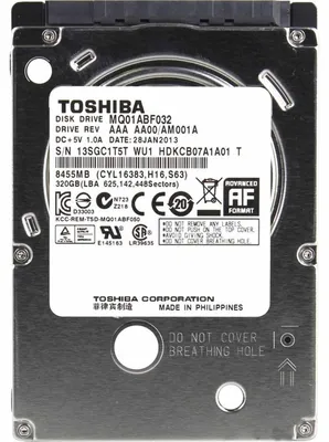 Immagine prodotto di Toshiba Hard Disk 320gb Sata 2,5" Hdd Mq01abf032 Interno Notebook Laptop Aio