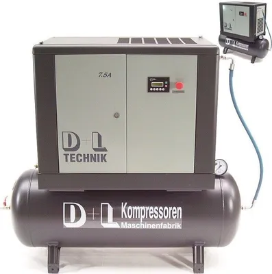Produktbild von Schraubenkompressor Schraubenverdichter 1000/13/300 11kW Kompressor 1000L 13 bar