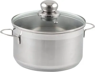 Produktbild von SSW City Fleischtopf Glasdeckel Edelstahl Ø 24 cm 6,1 l