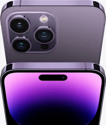 Produktbild von Apple iPhone 14 Pro, 15,5 cm (6.1"), 2556 x 1179 Pixel, 128 GB, 48 MP, iOS 16, Violett