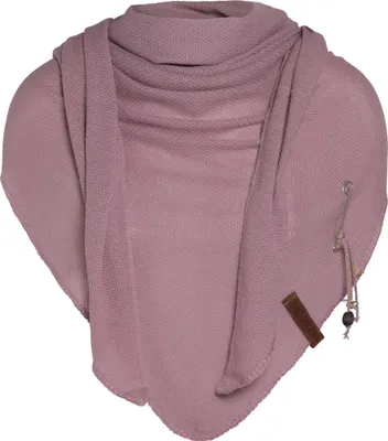 Produktbild von Knit Factory Lola Dreieckstuch - Alt Rosa - 190x85 cm