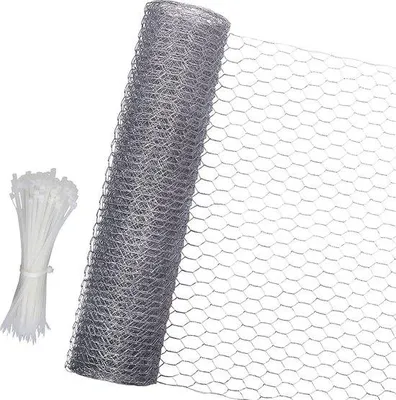 Produktbild von Famanu Pflanzenclips für Tomaten, Rosen, Gurken und andere Kletterpflanzen - Klimplantenrek 0,4 x 10 m
