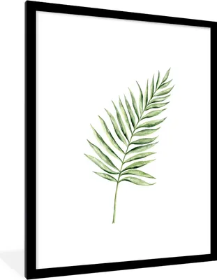 Produktbild von MuchoWow® MuchoWow® Gerahmtes Poster Pflanze - Aquarell 60x80 cm - Poster mit zchwarzem Bilderrahmen - Wohnzimmer - Dekorationen - Prämie