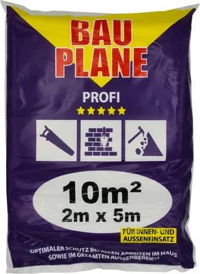 Produktbild von Jufol Bauplane Profi 0,08 mm 5 x 2 m = 10 m² transparent