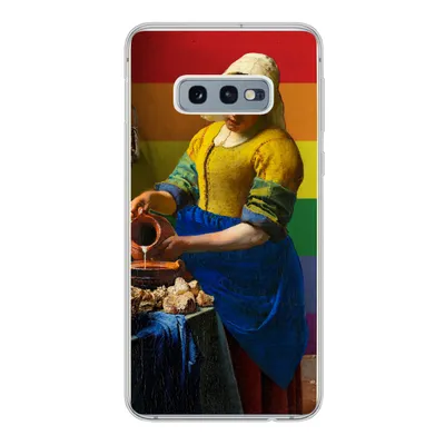 Produktbild von MuchoWow® Handyhülle Schutzhülle Hülle für Samsung Galaxy S10e Milchmädchen - Stolz - Vermeer Silikon Softcase Handy Hülle - Handy