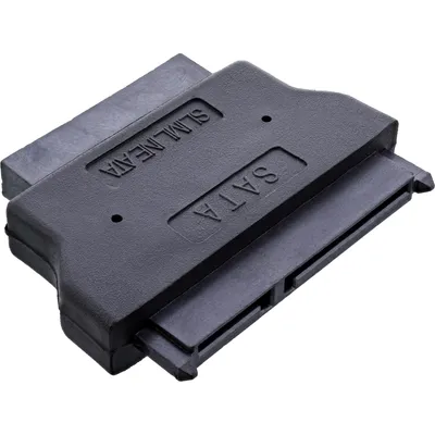 Immagine prodotto di InLine® Adattatore Slimline SATA 13pin (7+6) femmina a SATA 22pin (7+15) maschio