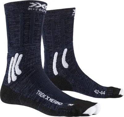 Zdjęcie produktu dla X-SOCKS TREK X MERINO, Krótkie codzienne skarpety, Antracyt, Biały, Dorosły, Unisex, 35 - 38, Wędrówki