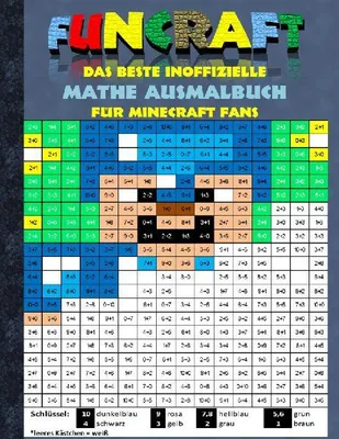 Produktbild von Funcraft - Das beste inoffizielle Mathe Ausmalbuch für Minecraft Fans