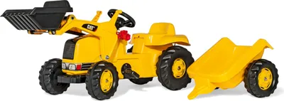 Produktbild von Rolly Toys Treppentraktor mit Anhänger Rollykid Cat Geel