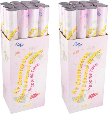 Produktbild von 24er-Set Konfetti Shooter Konfettikanone Party Popper Konfettibombe Partykanone